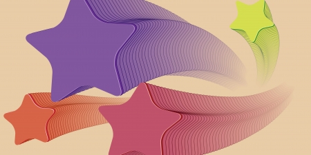 Star fly forward a sale labelのイラスト素材