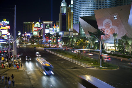 LAS VEGAS, NEVADA - OCTOBER 6:  Upscale stores take root at the newly opened City Center mega resort, on October 6, 2010 in Las Vegas, Nevada.のeditorial素材