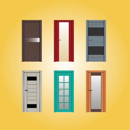 Door illustration designのイラスト素材