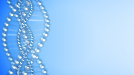 Digital illustration of dna structure in 3D  Background の写真素材