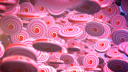 Illustration of Sweety Candies. Shallow depth of field.の写真素材