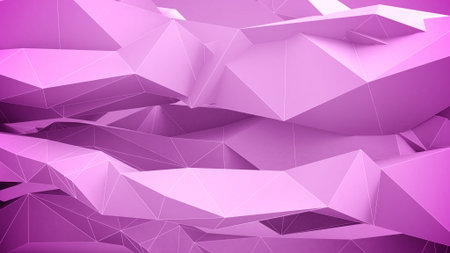 Illustration of Adstract geometric shapes. Pink.の写真素材