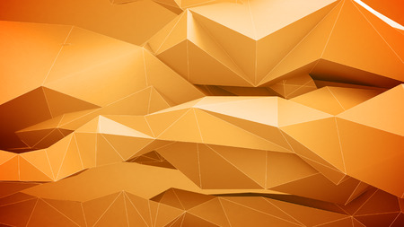 Abstract geometric shapes background. Orange Colors.の写真素材