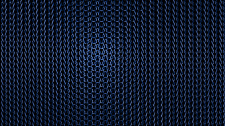 An impressive 3d rendering of interlinked material strands made of knots interlinkled with each...