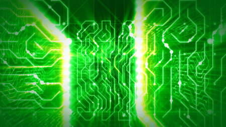 An innovative 3d rendering of a world circular board with two white and yellow routes, blurred mazes...