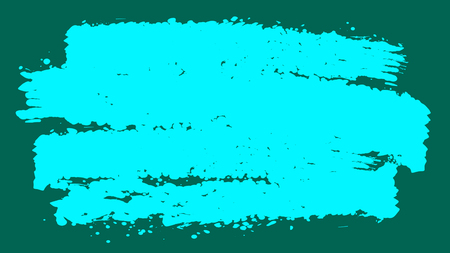 A celebratory 3d illustration of celeste brush strokes imposed horizontally in the bright teal background. They generate the spirit of childish creativity and inspiration. の写真素材