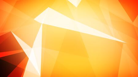 3d illustration of Plexus effect geometric triangle. Abstract background in light orange color.の写真素材