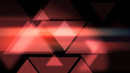 Glowy presentational Triangles smooth modern background. 2d illustration.の写真素材