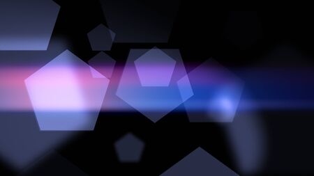 3D illustration of Abstract geometric background with pentagons. Future Digital technology background. Rastr design for science, technology, medicine or holiday.の写真素材