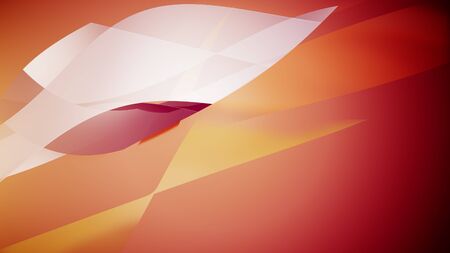 A beautiful 3d illustration with cutted wavy line elements and blank space for titles.の写真素材