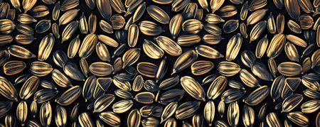 Turkish sunflower seed pattern backgroundの素材