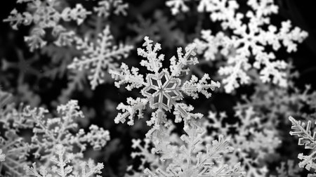 Snowflake patterns are overcrowded.の素材
