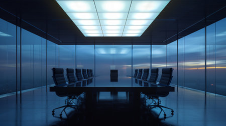 Empty business conference room.の素材