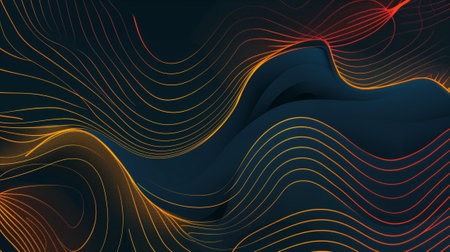 An abstract simple-line backgroundの素材