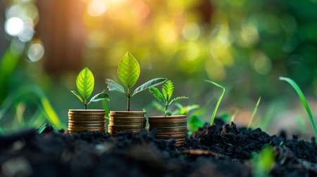 Investment growth and financial success conceptの素材