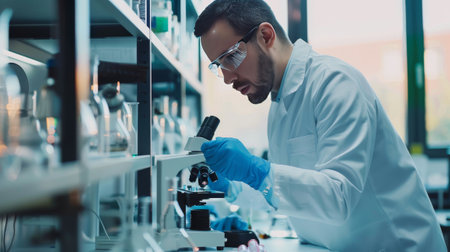 Medical breakthroughs and scientific research.の素材
