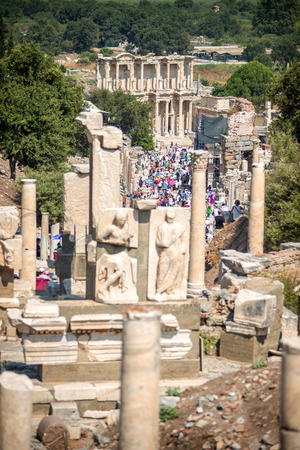 View of ancient city Ephesus, Turkeyのeditorial素材