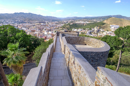 Gibralfaro Castle in Malaga, Spainのeditorial素材