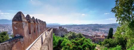 Gibralfaro Castle in Malaga, Spainのeditorial素材