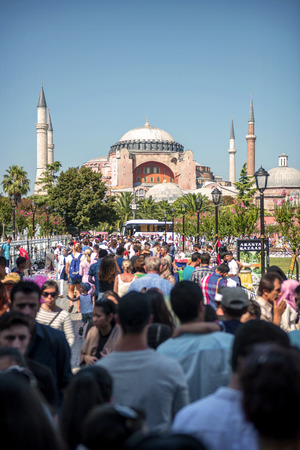 Hagia Sophia mosque in Istanbul, Turkeyのeditorial素材