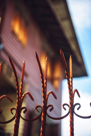 Home security, monitoring and protecting the main entranceの写真素材