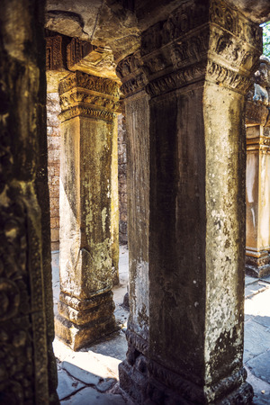 Angkor Thom Temple view, Siem reap, Cambodiaの写真素材