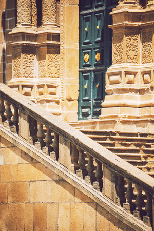 Detail view in Piazza Armerina, Sicily, Italyの写真素材