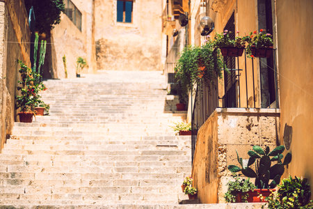 View of Noto, Sicily, Italyの写真素材
