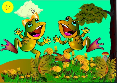 Frogsのイラスト素材