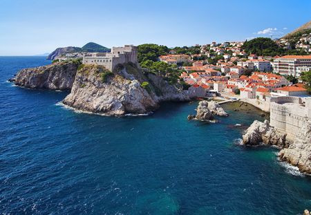 Dubrovnik bay, Croatiaの写真素材