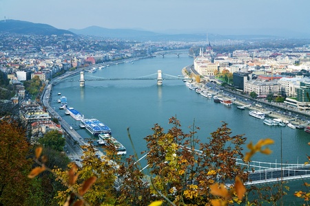 View on Budapest and Danube, Hungaryの写真素材