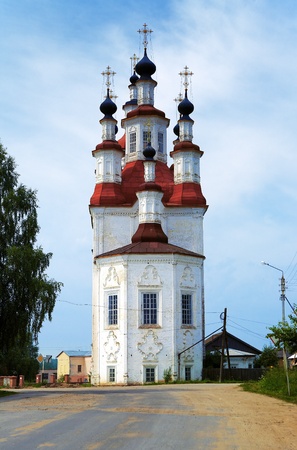 Church of the Entry of the Lord into Jerusalem in Totma, Vologda Region, Russiaの写真素材