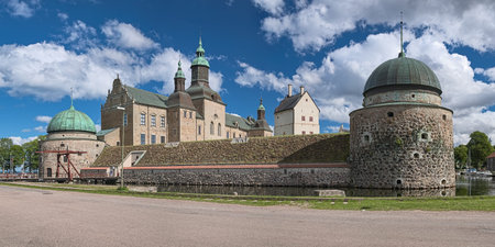 VADSTENA, SWEDEN - AUGUST 25, 2013: Vadstena Castle. Construction of the castle was started in 1545....