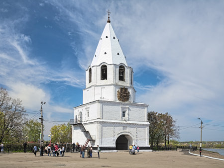 Syzran, Russia. Spasskaya Tower, the only preserved structure of Syzran Kremlin. The tower was built in 1683 along with the construction of the Kremlin.のeditorial素材