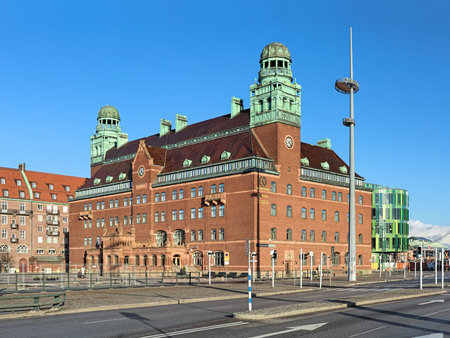 MALMO, SWEDEN - DECEMBER 13, 2015: The building of Central Post Office. It was built in 1900-1906 by...
