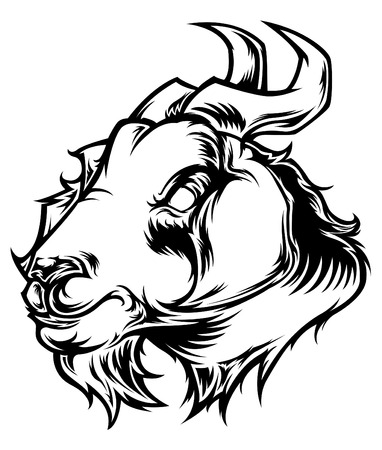 Goat Head Vectorのイラスト素材