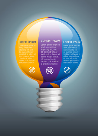 Idea Light Bulb Illustration Vectorのイラスト素材