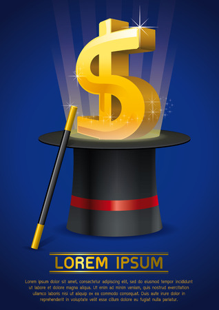 Magic Investment Vector Illustrationのイラスト素材