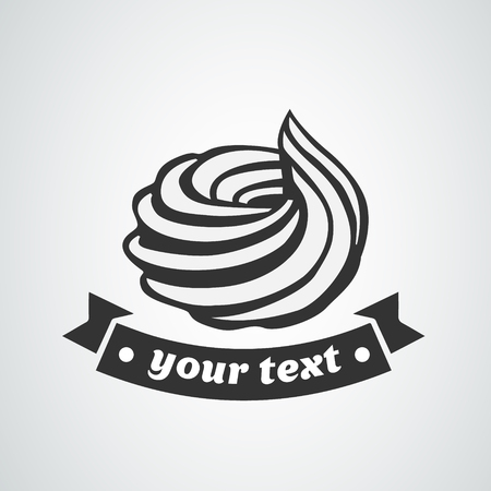 Sweet marshmallow or zephyr, hand drawnのイラスト素材