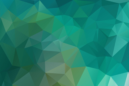 Abstract bright green geometric background, consists of triangles. Polygonal horizontal background.のイラスト素材