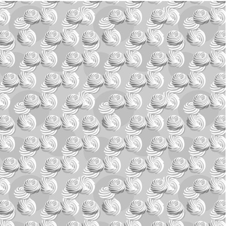 Marshmellow white homemade zephyr zefir seamless patternのイラスト素材
