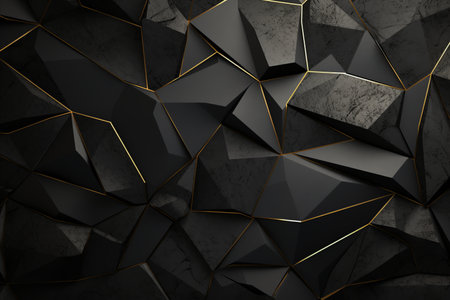 Dark Carbon-Inspired Abstract Geometric Grid Texture Background for Modern Designsの素材