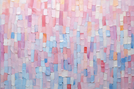 Geometric mosaic pattern in pastel shadesの素材