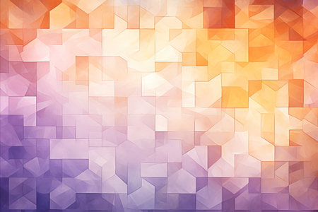 Pastel Geometric Mosaic Pattern - Abstract Design Element for Digital Backgrounds and Printの素材