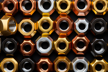 Vibrant and Versatile Nut and Bolt Background Designの素材
