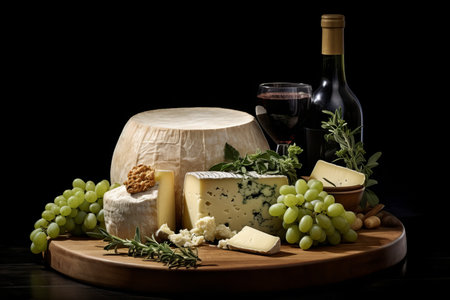 Parmigiano Reggiano. A Captivating Still Life Composition Featuring a Wheel of Cheeseの素材