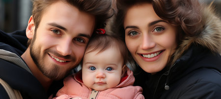 Celebrate the Joyous Moment as a Loving Family Settles into their Spacious and Cozy New Homeの素材