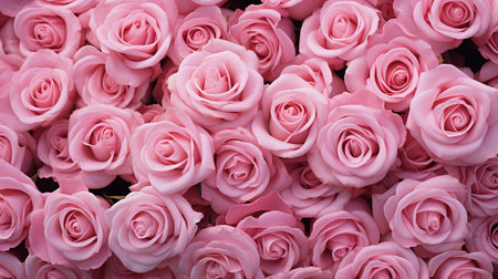 Vibrant Cluster of Roses on Clean Background for Text Integration and Design Inspirationsの素材