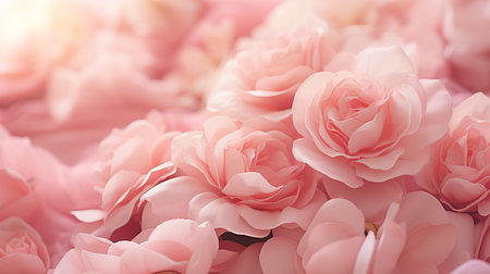 Vibrant Cluster of Roses on Clean Background â Ample Space for Text Integrationの素材