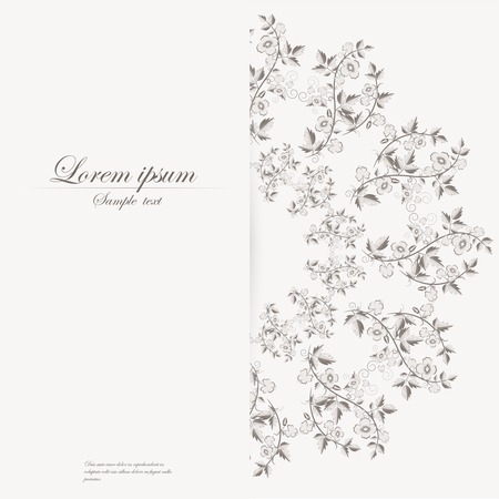 Vector template for folder, brochure, business card and birthday invitation.のイラスト素材